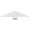 Ekena Millwork Eugene Architectural Grade PVC Gable Bracket, 36"W x 7 1/2"H x 2"D x 6"F, 5/12 Pitch GBP036X08X0206EUG00 - alternate 4